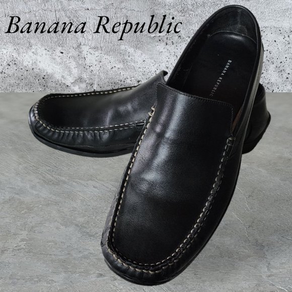 Banana Republic Shoes Mens Banana Republic Black Leather Driving
